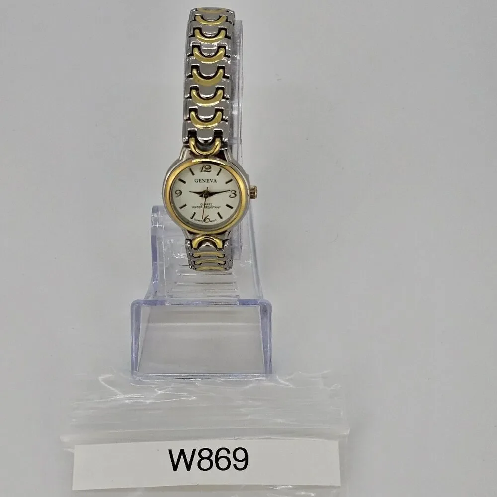 Women's Watch 24MM White Dial Two Tone Bracelet‎ Band 6.5